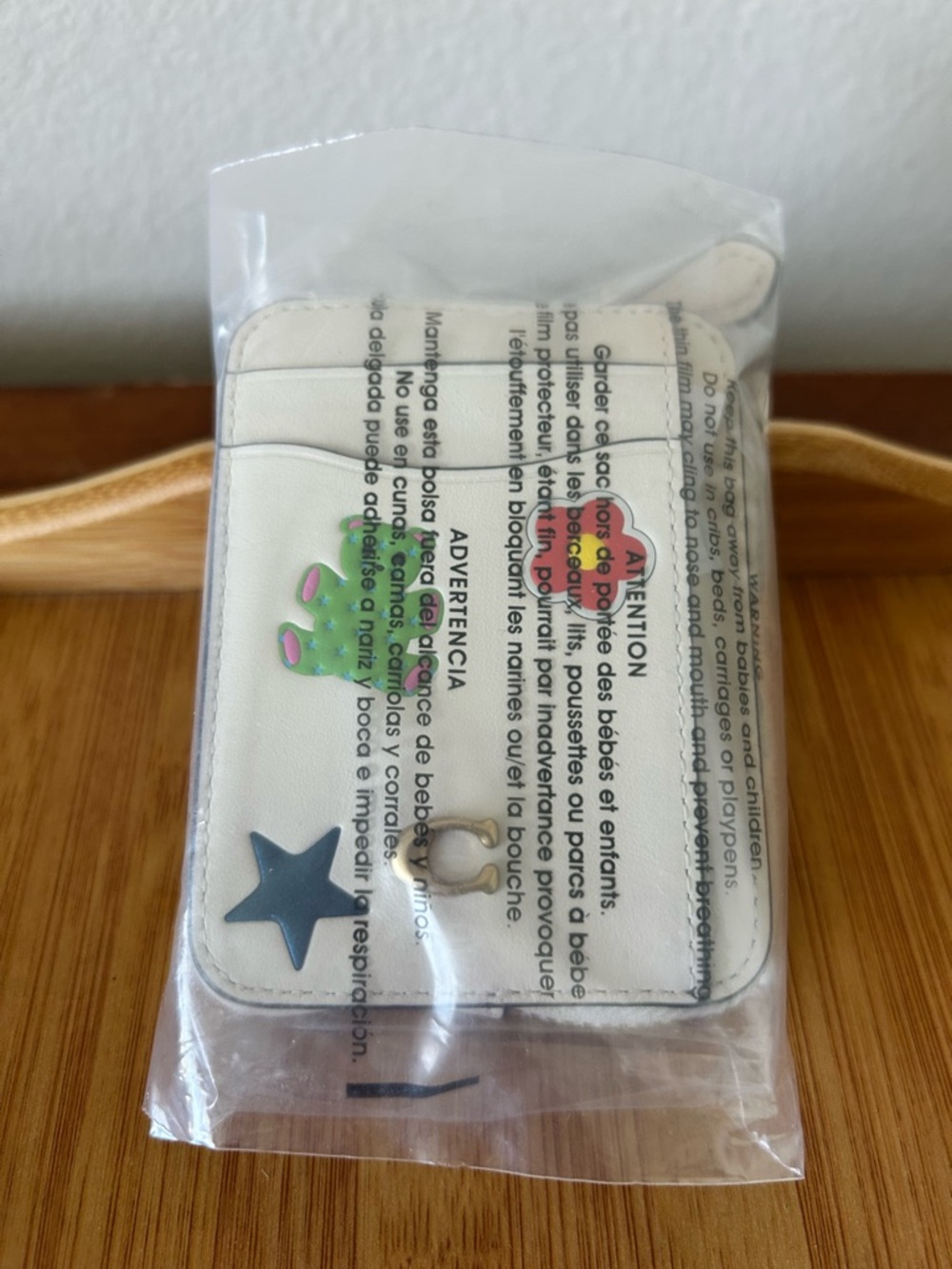 Coach Essential Chain Card Case With Sticker Print - Picture 4 of 5